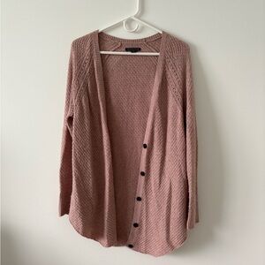 American Eagle Outfitters Pink Cardigan Sweater